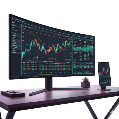 PropSol Trading Dashboard on Monitor and Phone